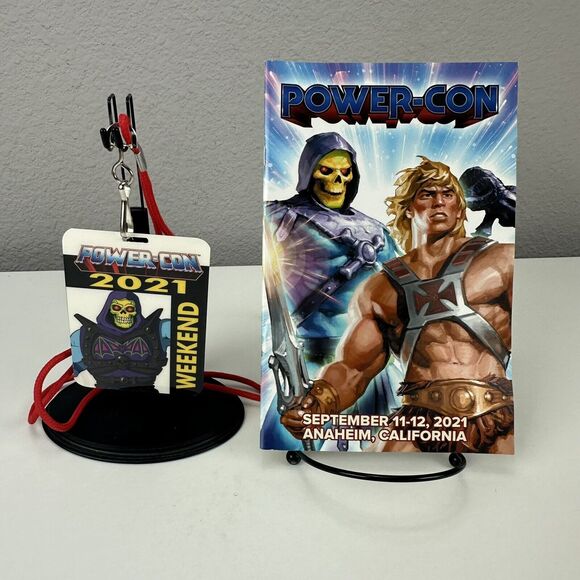 Masters of the Universe Power Con 2021 Weekend Pass & Schedule Book MOTU RARE - Picture 1 of 6
